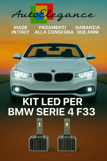 🔥KIT LED D1S 6000K Anabbaglianti per BMW Serie 4 F33 | Bianco CANBUS🔥