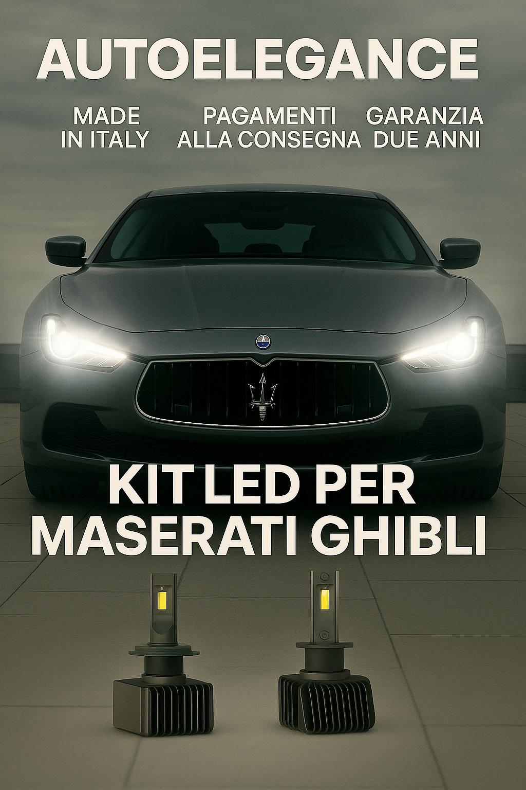 💫KIT LED D3S 6000K Anabbaglianti per Maserati Ghibli | Bianco CANBUS💫