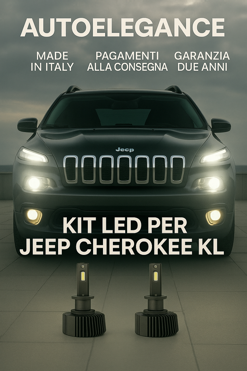 ⭐KIT LED D3S 6000K Anabbaglianti per Jeep Cherokee KL | Bianco CANBUS⭐