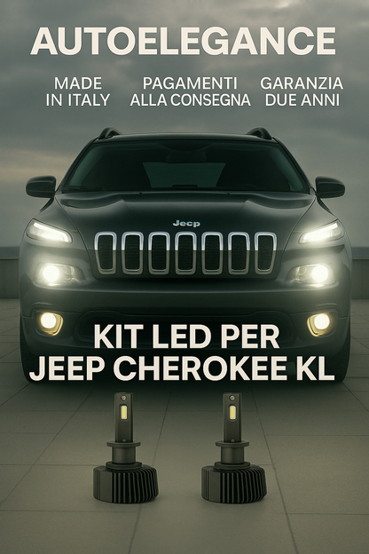 ⭐KIT LED D3S 6000K Anabbaglianti per Jeep Cherokee KL | Bianco CANBUS⭐