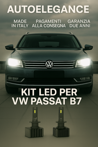 ⭐KIT LED D3S 6000K Anabbaglianti per VW Passat B7 | Bianco CANBUS⭐