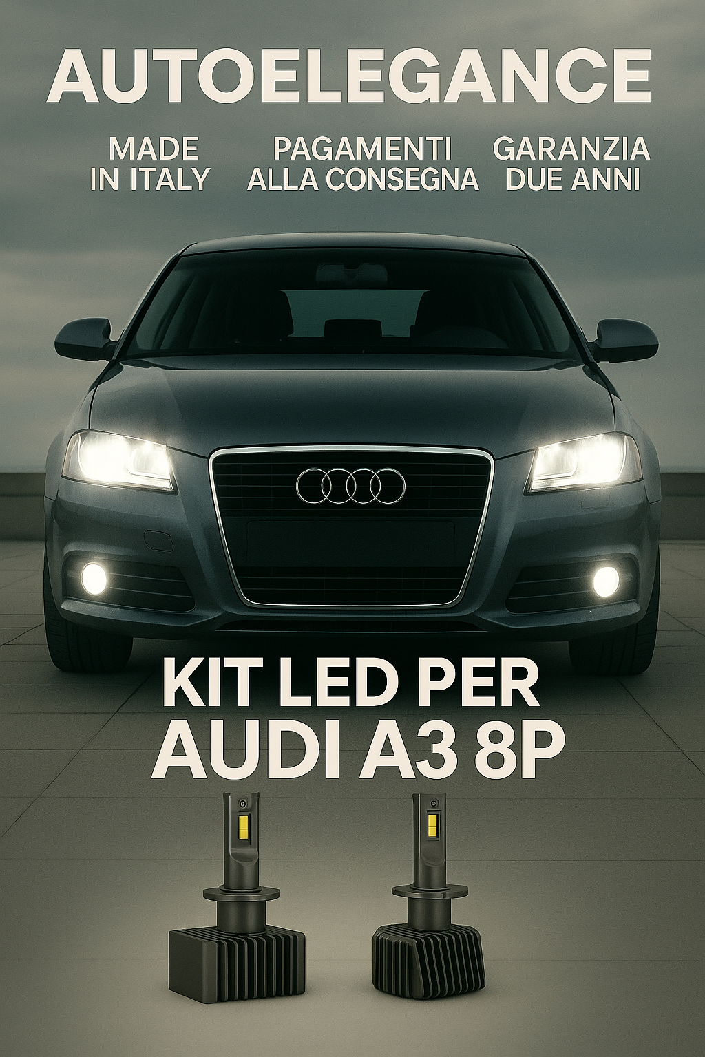 ⭐KIT LED D1S 6000K Anabbaglianti per Audi A3 8P | Bianco CANBUS⭐