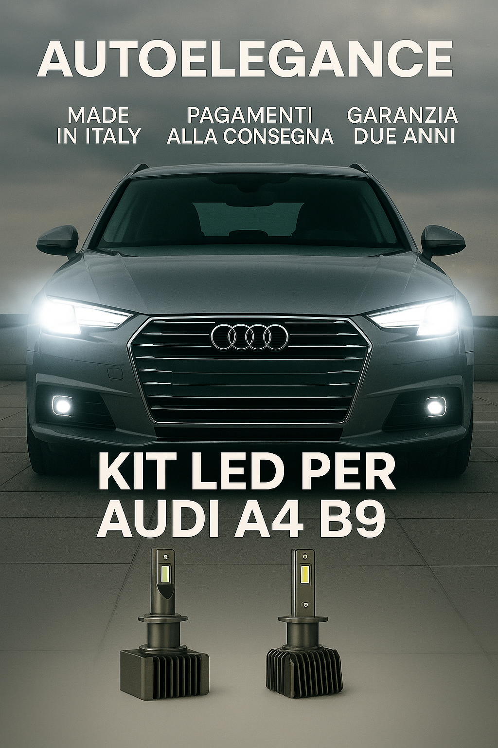 ⭐KIT LED D5S 6000K Anabbaglianti per Audi A4 B9 | Bianco CANBUS⭐