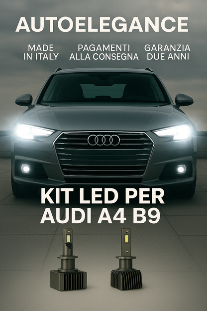 ⭐KIT LED D5S 6000K Anabbaglianti per Audi A4 B9 | Bianco CANBUS⭐