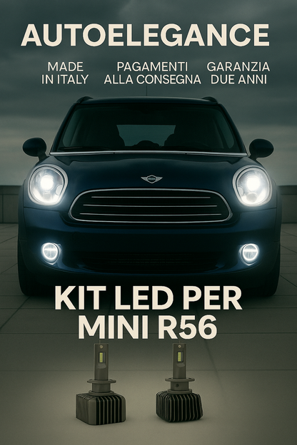⭐KIT LED D1S 6000K Anabbaglianti per Mini R56 | Bianco CANBUS⭐
