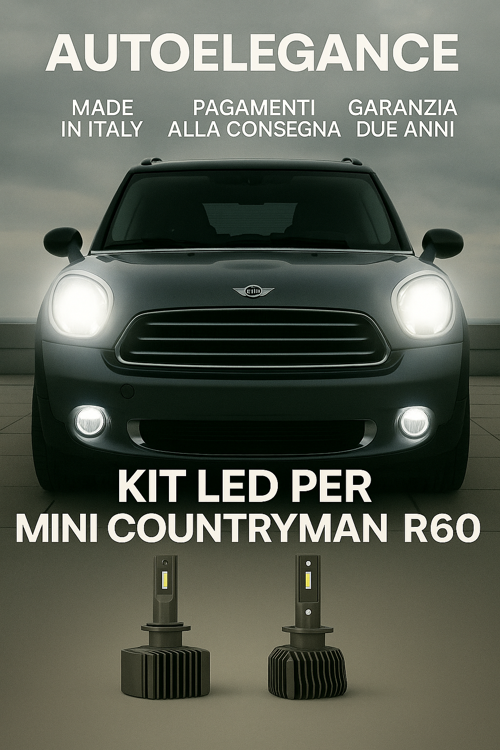 ⭐KIT LED D1S 6000K Anabbaglianti per Mini Countryman R60 | Bianco CANBUS⭐