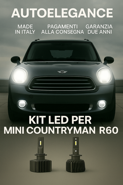 ⭐KIT LED D1S 6000K Anabbaglianti per Mini Countryman R60 | Bianco CANBUS⭐