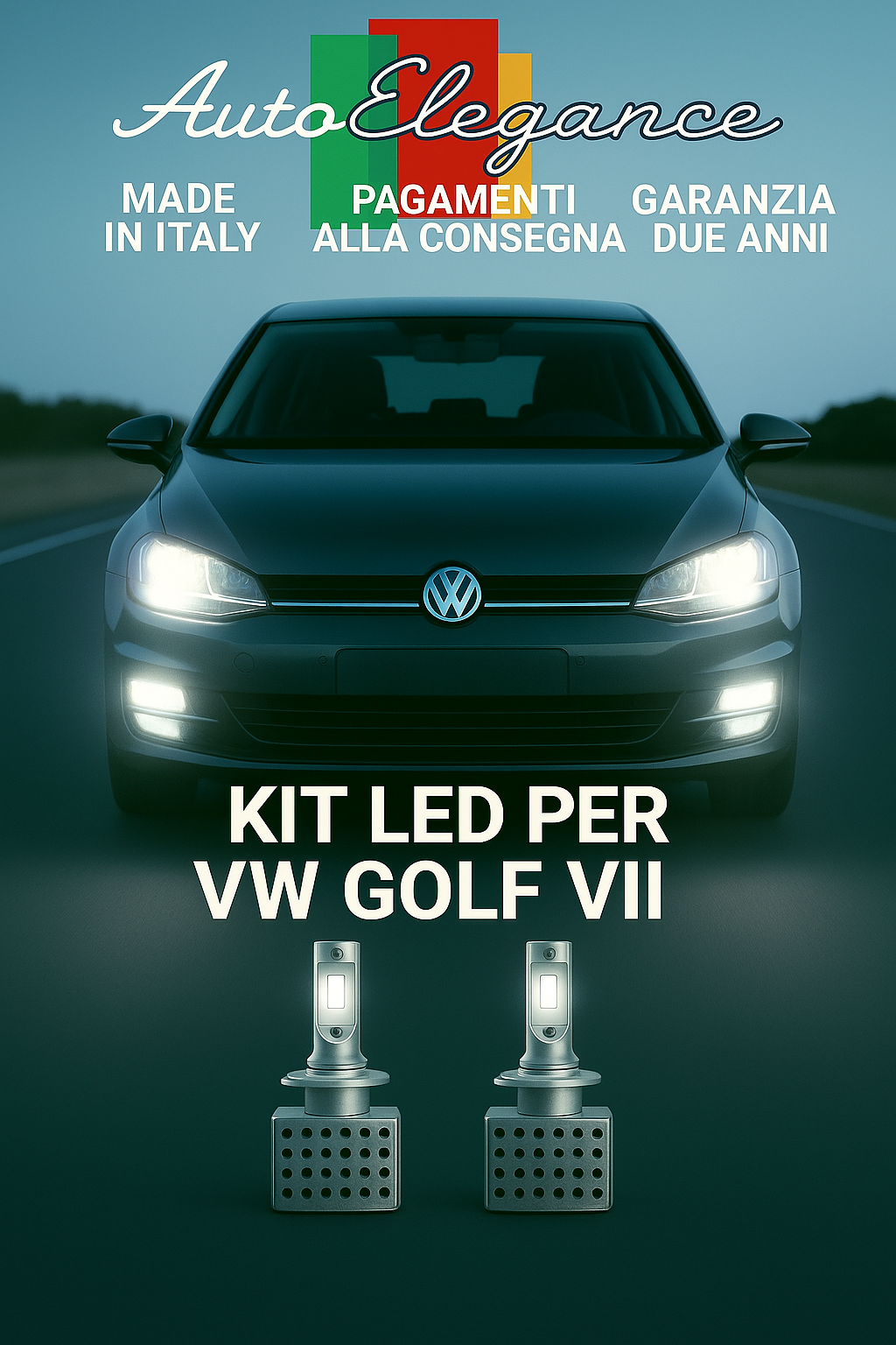 💫Kit LED D3S 6000K Anabbaglianti per VW Golf VII | Bianco Freddo CANBUS💫
