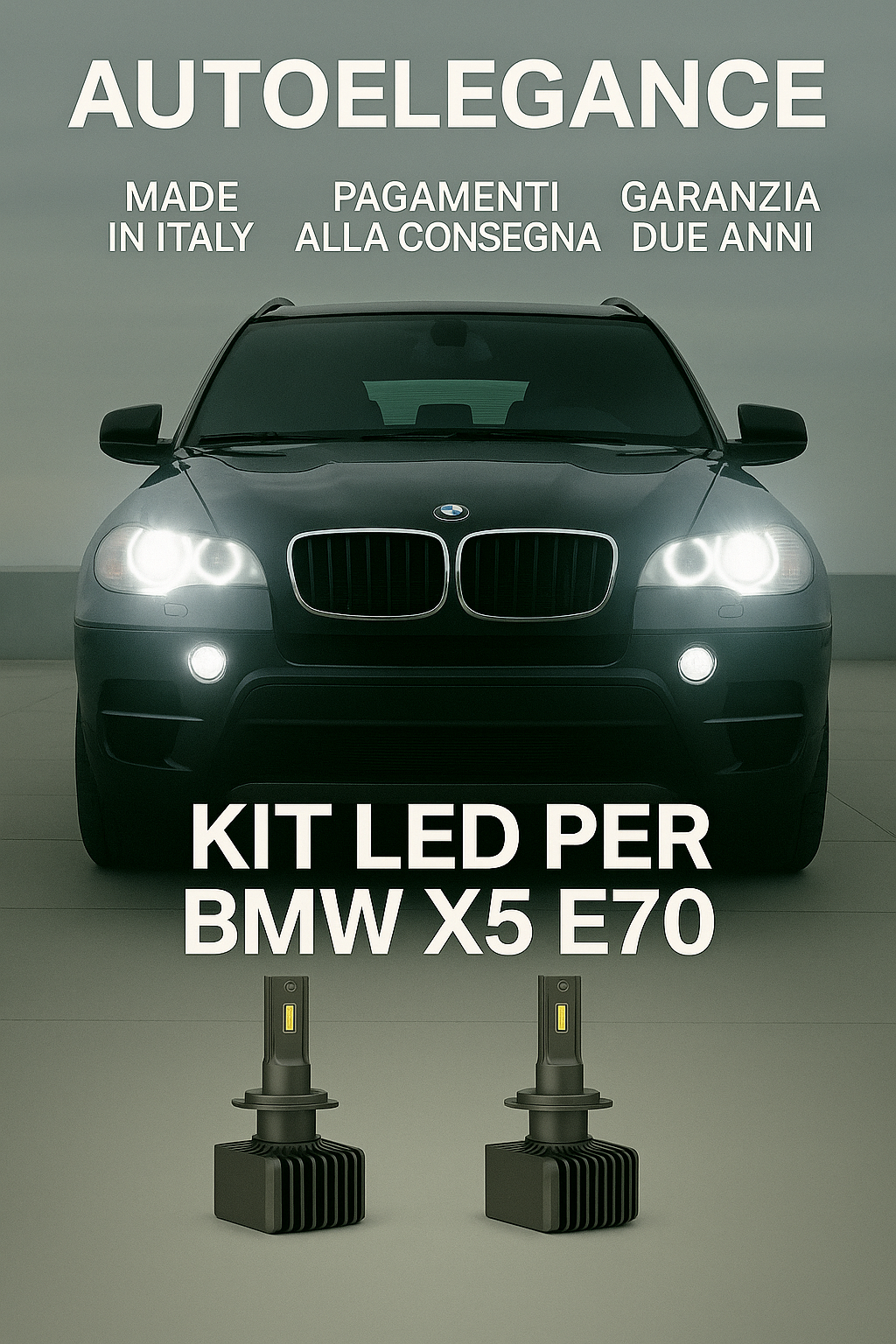 🔥KIT LED D1S 6000K Anabbaglianti per BMW X5 E70 | Bianco CANBUS🔥 (Copia)