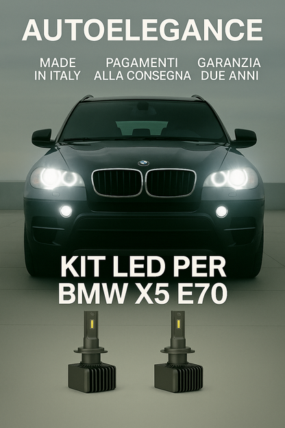 🔥KIT LED D1S 6000K Anabbaglianti per BMW X5 E70 | Bianco CANBUS🔥 (Copia)