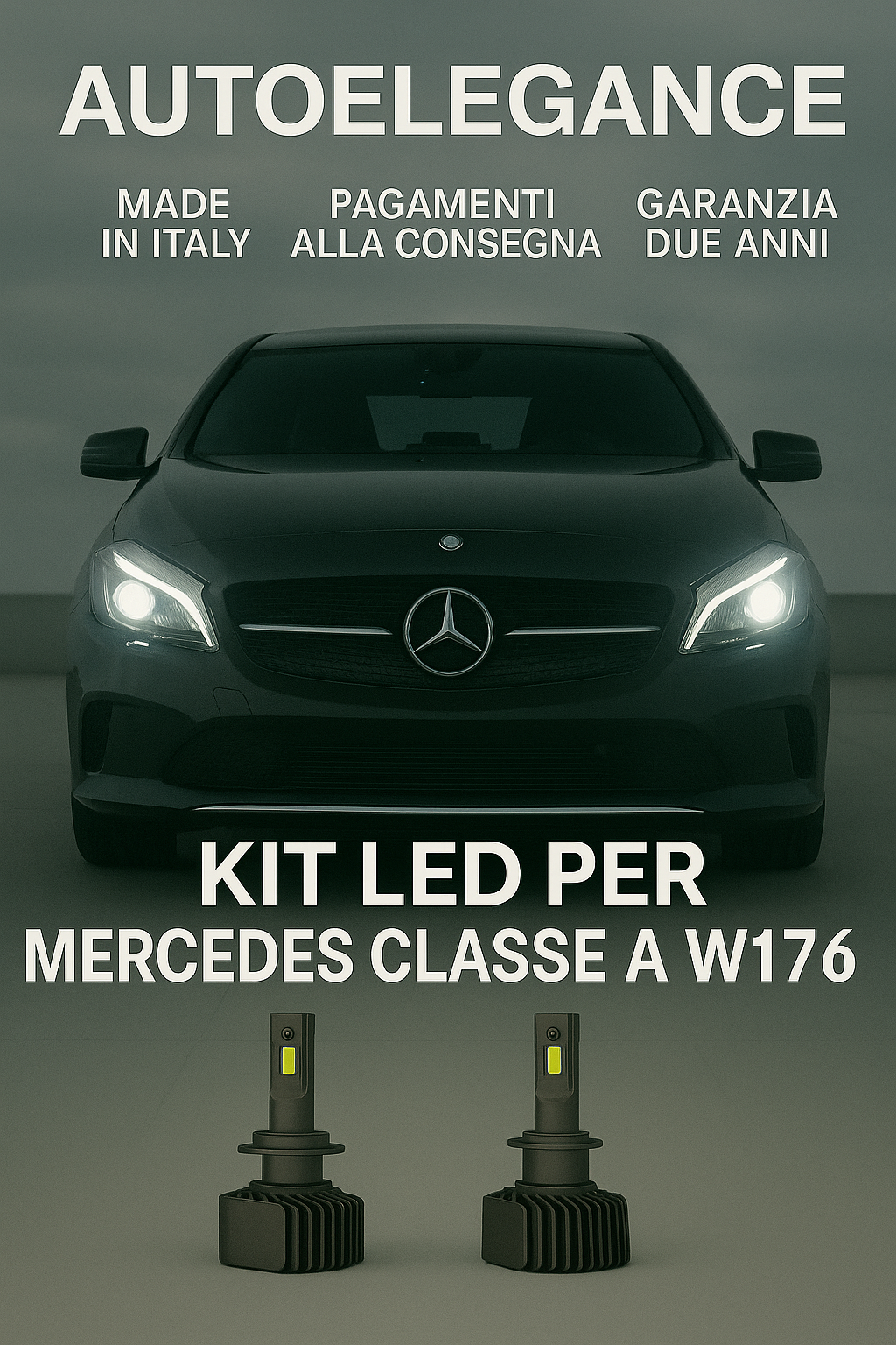 🔥KIT LED D1S 6000K Anabbaglianti per Mercedes Classe A W176 | Bianco CANBUS🔥