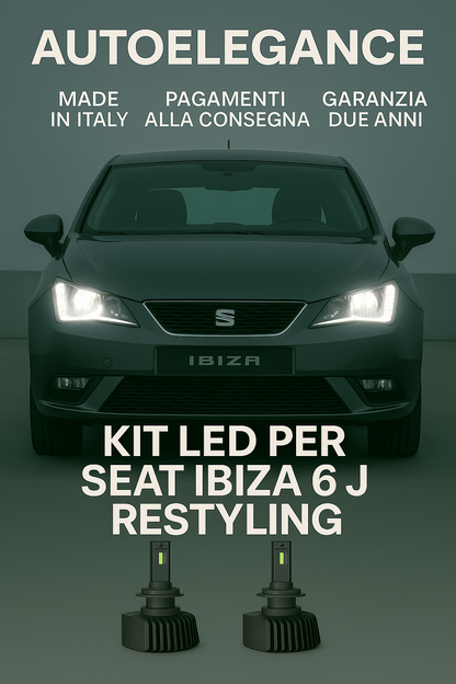 🔥KIT LED D1S 6000K Anabbaglianti per Seat Ibiza 6J Restyling | Bianco CANBUS🔥