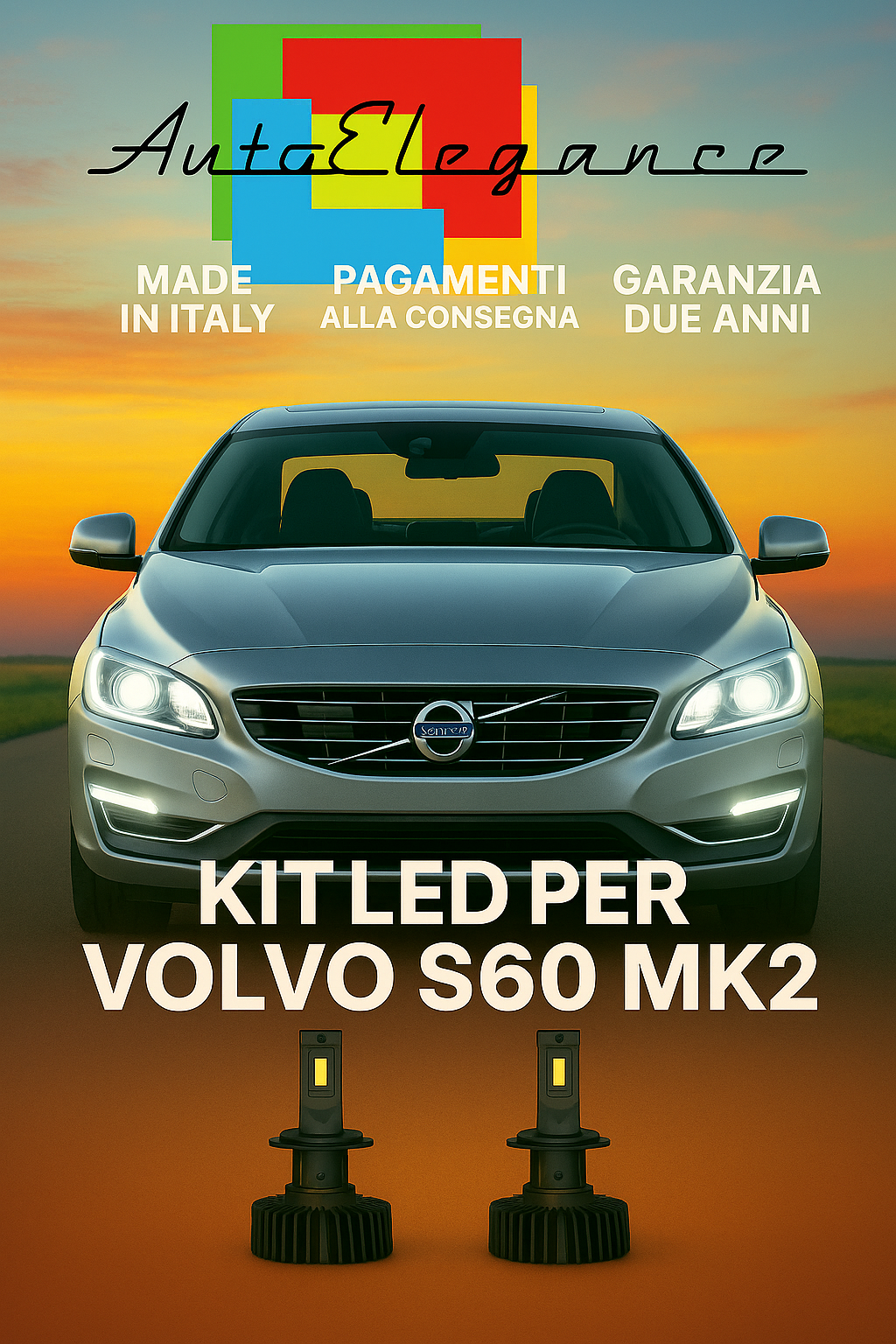 🔥KIT LED D3S 6000K Anabbaglianti per Volvo S60 MK2 | Bianco CANBUS🔥