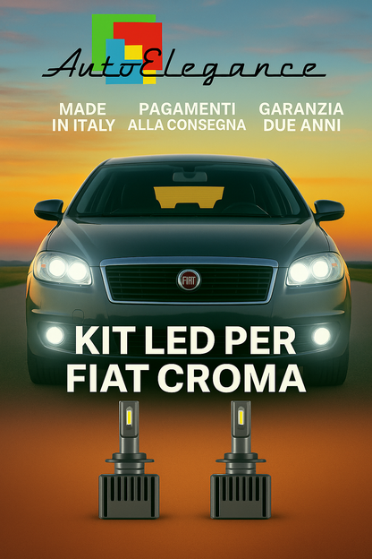 🔥KIT LED D1S 6000K Anabbaglianti per Fiat Croma Restyling | Bianco CANBUS🔥
