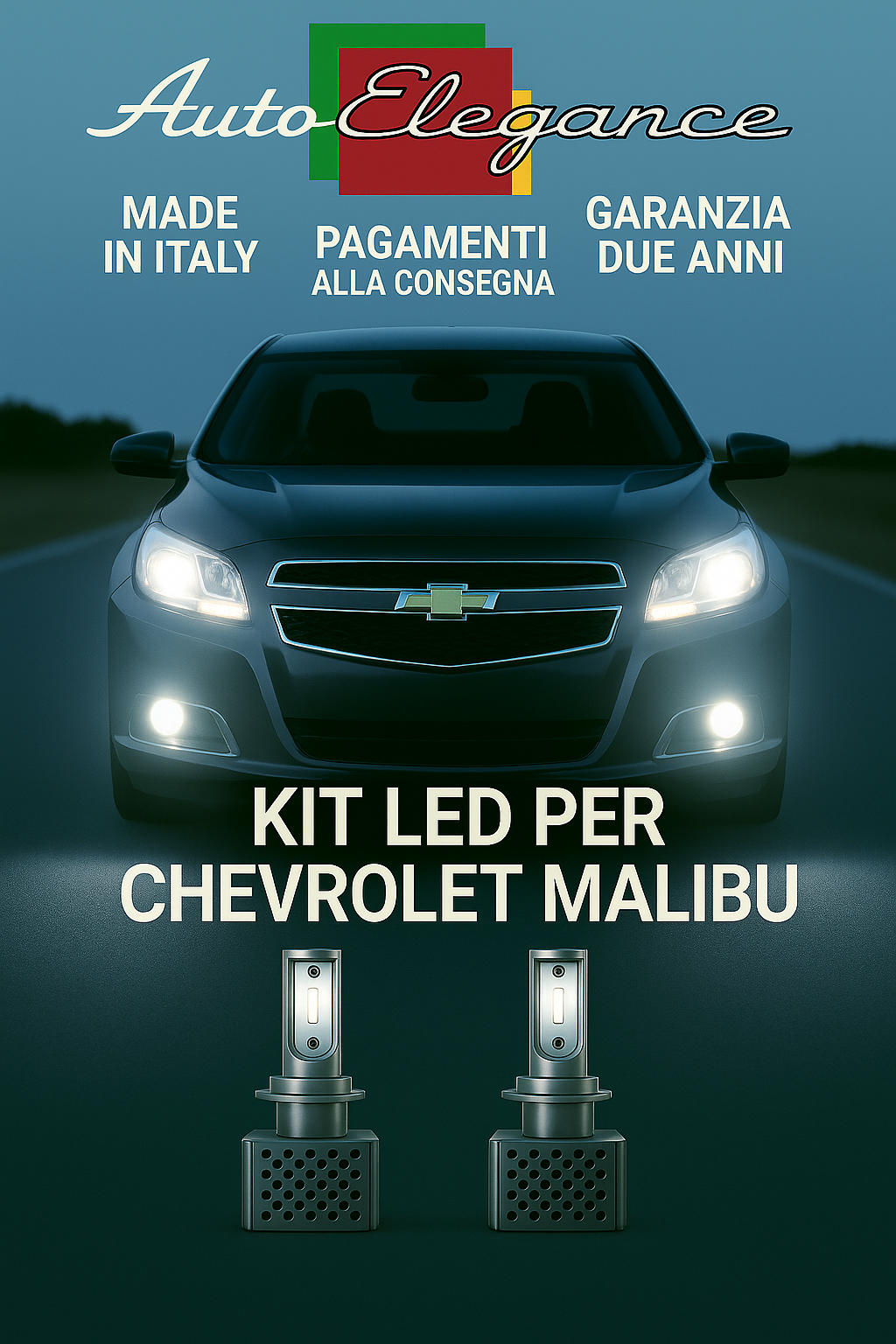 💫KIT LED D3S 6000K Anabbaglianti + Fendinebbia per Chevrolet Malibu | CANBUS💫