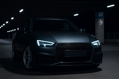 😍ART.5723 GRIGLIA SPORTIVA NERA LUCIDA PDC ADATTO PER AUDI A4 B9 15-19😍
