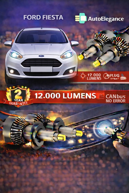 🔥KIT LED PER FORD FIESTA MK7 ANABAGLIANTI H7 CANBUS Bianco 6500K 360 gradi🔥