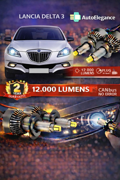 🔥KIT LED PER LANCIA DELTA 3 ANABAGLIANTI H7 CANBUS Bianco 6500K 360 gradi🔥