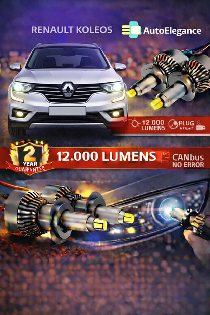 🔥KIT LED PER RENAULT KOLEOS  ANABAGLIANTI H7 CANBUS Bianco 6500K 360 gradi🔥