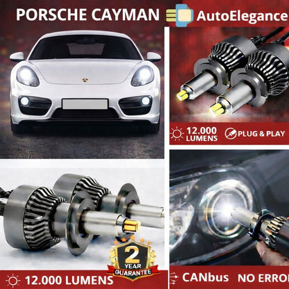 🔥KIT LED PER PORSCHE CAYMAN  ANABAGLIANTI H7 CANBUS Bianco 6500K 360 gradi🔥