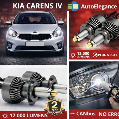 🔥KIT LED PER KIA CARENS IV ANABAGLIANTI H7 CANBUS Bianco 6500K 360 gradi🔥