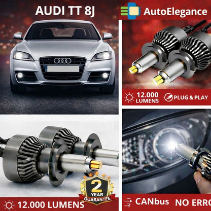 🔥KIT LED PER AUDI TT 8J  ANABAGLIANTI H7 CANBUS Bianco 6500K 360 gradi🔥