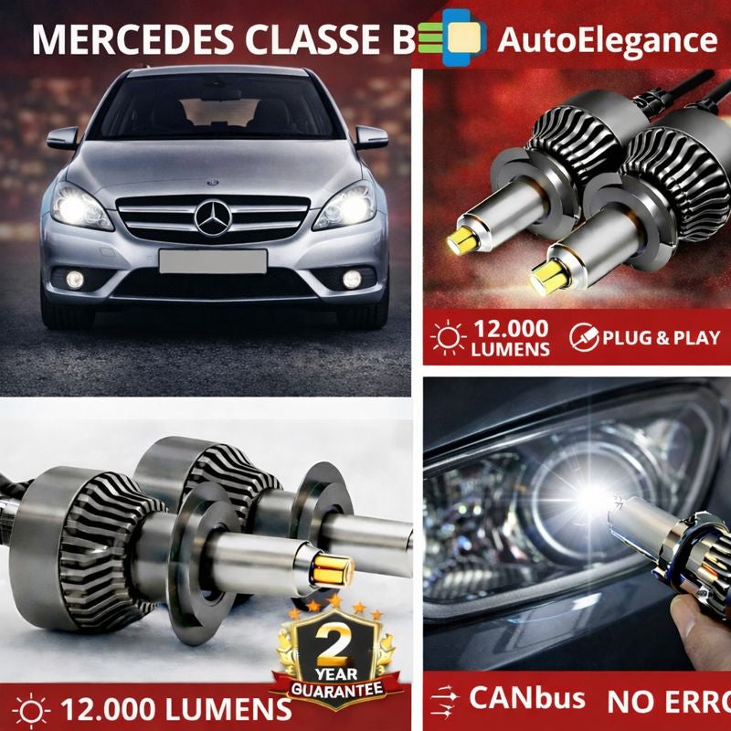 🔥KIT LED PER MERCEDES CLASSE B ANABAGLIANTI H7 CANBUS Bianco 6500K 360 gradi🔥 (Copia)