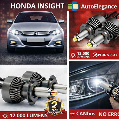 🔥KIT LED PER HONDA INSIGHT ANABAGLIANTI H11 CANBUS Bianco 6500K 360 gradi🔥