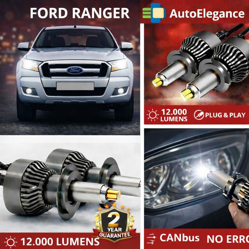 🔥KIT LED PER FORD RANGER ANABAGLIANTI H11 CANBUS Bianco 6500K 360 gradi🔥