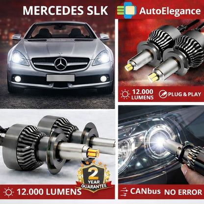 🔥KIT LED PER MERCEDES SLK ANABAGLIANTI H7 CANBUS Bianco 6500K 360 gradi🔥