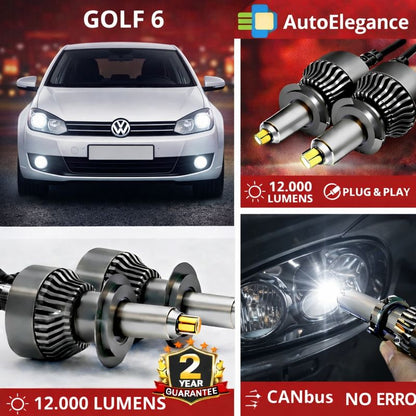 🔥KIT LED PER VW GOLF VI ANABAGLIANTI H7 CANBUS Bianco 6500K 360 gradi🔥