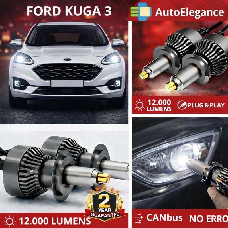 🔥KIT LED PER FORD KUGA 3 ANABAGLIANTI H7 CANBUS Bianco 6500K 360 gradi🔥