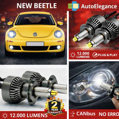 🔥KIT LED PER NEW BEETLE ANABAGLIANTI H7 CANBUS Bianco 6500K 360 gradi🔥
