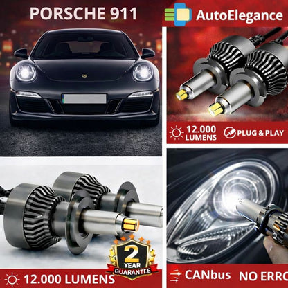 🔥KIT LED PER PORSCHE 911 ANABAGLIANTI H7 CANBUS Bianco 6500K 360 gradi🔥