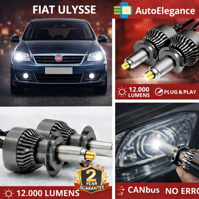 🔥KIT LED PER FIAT ULYSSE ANABAGLIANTI H7 CANBUS Bianco 6500K 360 gradi🔥
