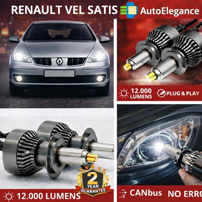 🔥KIT LED PER RENAULT VEL SATIS ANABAGLIANTI H7 CANBUS Bianco 6500K 360 gradi🔥