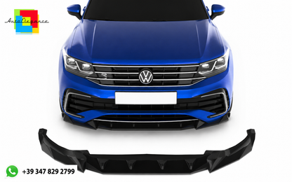 💕SPLITTER ANTERIORE VW Tiguan R / R-Line Mk2 Facelift (2020–2024) Nero Lucido💕