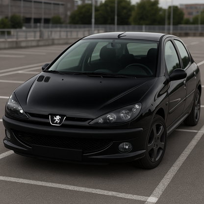 😎FARI ANTERIORI ANGEL EYES LED NERO ADATTO PER PEUGEOT 206😎