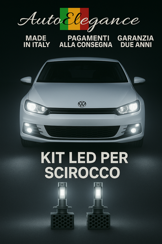 🔥KIT LED D1S 6000K Anabbaglianti + Fendinebbia per VW Scirocco |Bianco CANBUS🔥