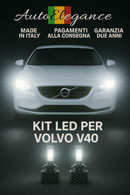 🔥KIT LED D3S 6000K Anabbaglianti + Fendinebbia per Volvo V40 | Bianco CANBUS🔥