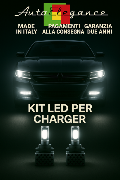 🔥KIT LED D3S 6000K Anabbaglianti + Fendinebbia per Dodge Charger 🔥
