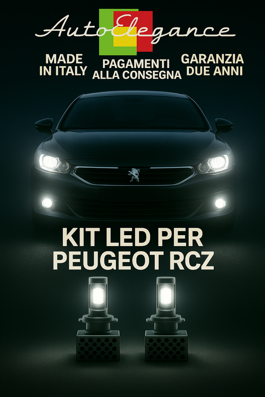 🔥KIT LED D1S 6000K Anabbaglianti + Fendinebbia per Peugeot RCZ  Bianco CANBUS🔥