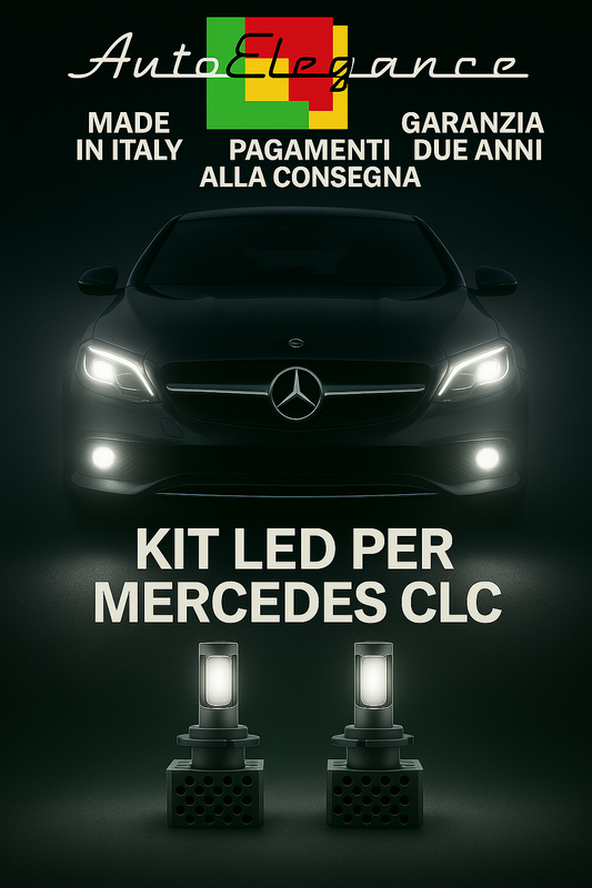 🔥KIT LED D1S 6000K Anabbaglianti + Fendinebbia per Mercedes CLC Bianco CANBUS🔥