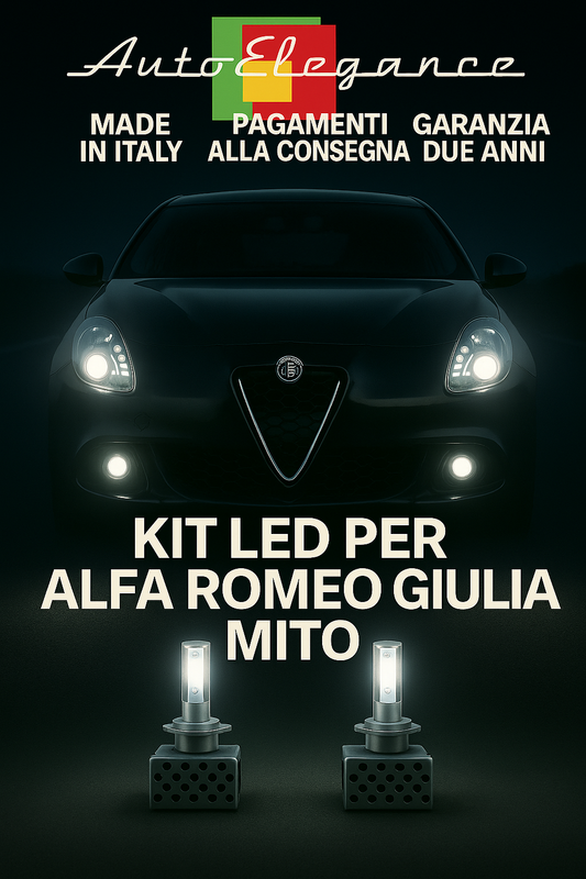 🔥KIT LED D1S 6000K Anabbaglianti + Fendinebbia per Alfa Romeo | Bianco CANBUS🔥