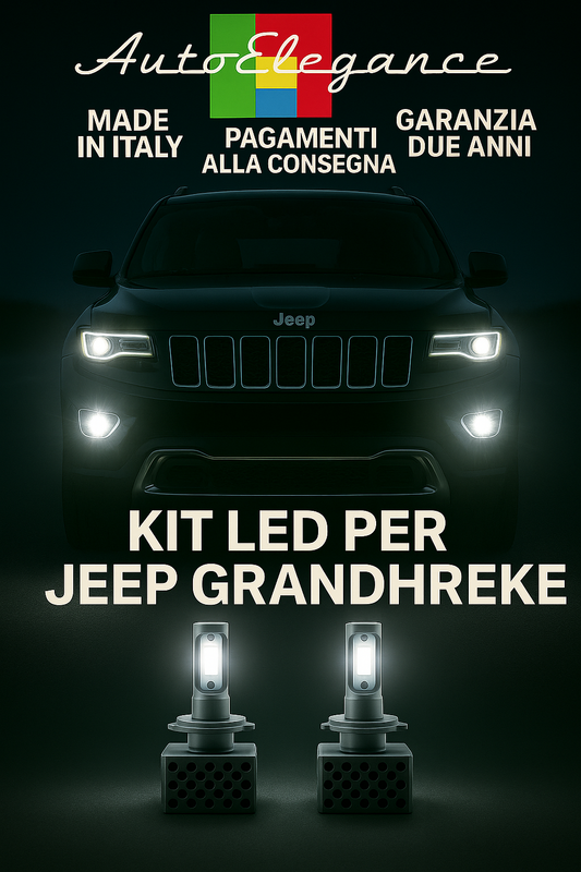 🔥KIT LED D1S 6000K Anabbaglianti + Fendinebbia per Jeep Grand Cherokee 🔥