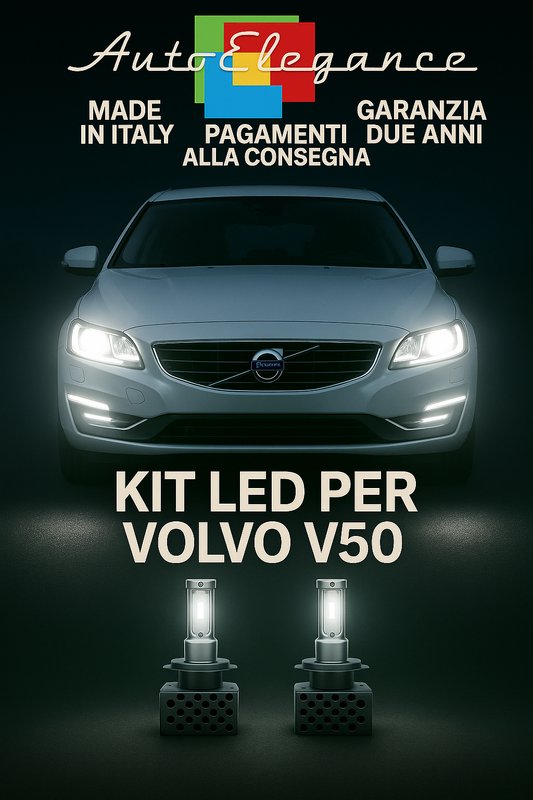🔥KIT LED D1S 6000K Anabbaglianti per Volvo V50 | Bianco CANBUS🔥