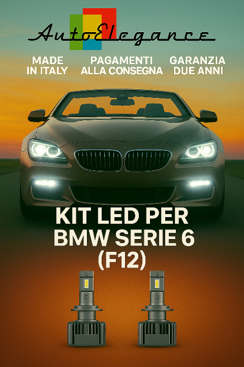 🔥KIT LED D1S 6000K Anabbaglianti per BMW Serie 6 F12 | Bianco CANBUS🔥