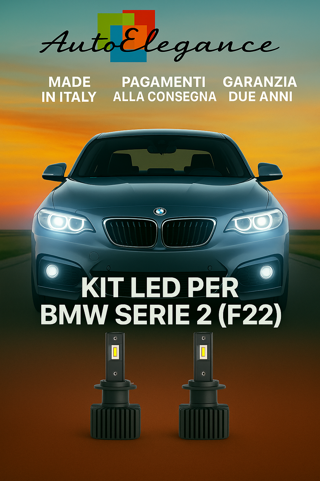 🔥KIT LED D1S 6000K Anabbaglianti per BMW Serie 2 F22 | Bianco CANBUS🔥