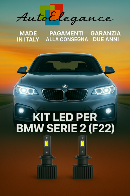 🔥KIT LED D1S 6000K Anabbaglianti per BMW Serie 2 F22 | Bianco CANBUS🔥