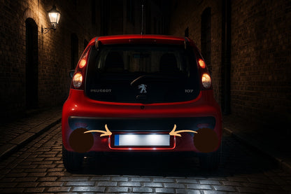 🤩FARI TARGA ADATTO PER PEUGEOT 107/CITROEN C1 🤩